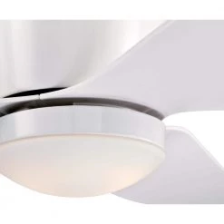 Carla 46 in. LED White Hugger Ceiling Fan with Light Fixture and Remote Control by Westinghouse -Westinghouse Shop white westinghouse ceiling fans with lights 7225100 c3 1000