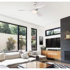 Pierre 52 in. LED White DC Motor Ceiling Fan with Light Fixture and Remote Control by Westinghouse 11 Pierre 52 in. LED White DC Motor Ceiling Fan with Light Fixture and Remote Control by Westinghouse -Westinghouse Shop white westinghouse ceiling fans with lights 7225300 31 1000