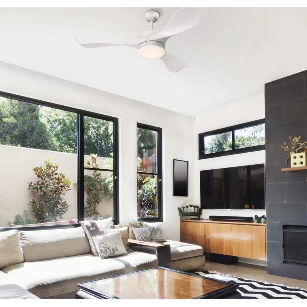 Pierre 52 in. LED White DC Motor Ceiling Fan with Light Fixture and Remote Control by Westinghouse 6 Pierre 52 in. LED White DC Motor Ceiling Fan with Light Fixture and Remote Control by Westinghouse - Image 6