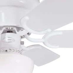 Petite 30 in. LED White Ceiling Fan with Light Kit by Westinghouse -Westinghouse Shop white westinghouse ceiling fans with lights 7230800 1f 1000