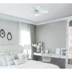 Petite 30 in. LED White Ceiling Fan with Light Kit by Westinghouse -Westinghouse Shop white westinghouse ceiling fans with lights 7230800 31 1000