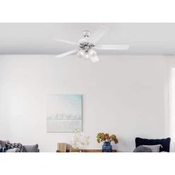 Vintage 52 in. LED White Ceiling Fan with Light Kit by Westinghouse 11 Vintage 52 in. LED White Ceiling Fan with Light Kit by Westinghouse -Westinghouse Shop white westinghouse ceiling fans with lights 7236400 31 1000