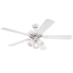 Vintage 52 in. LED White Ceiling Fan with Light Kit by Westinghouse