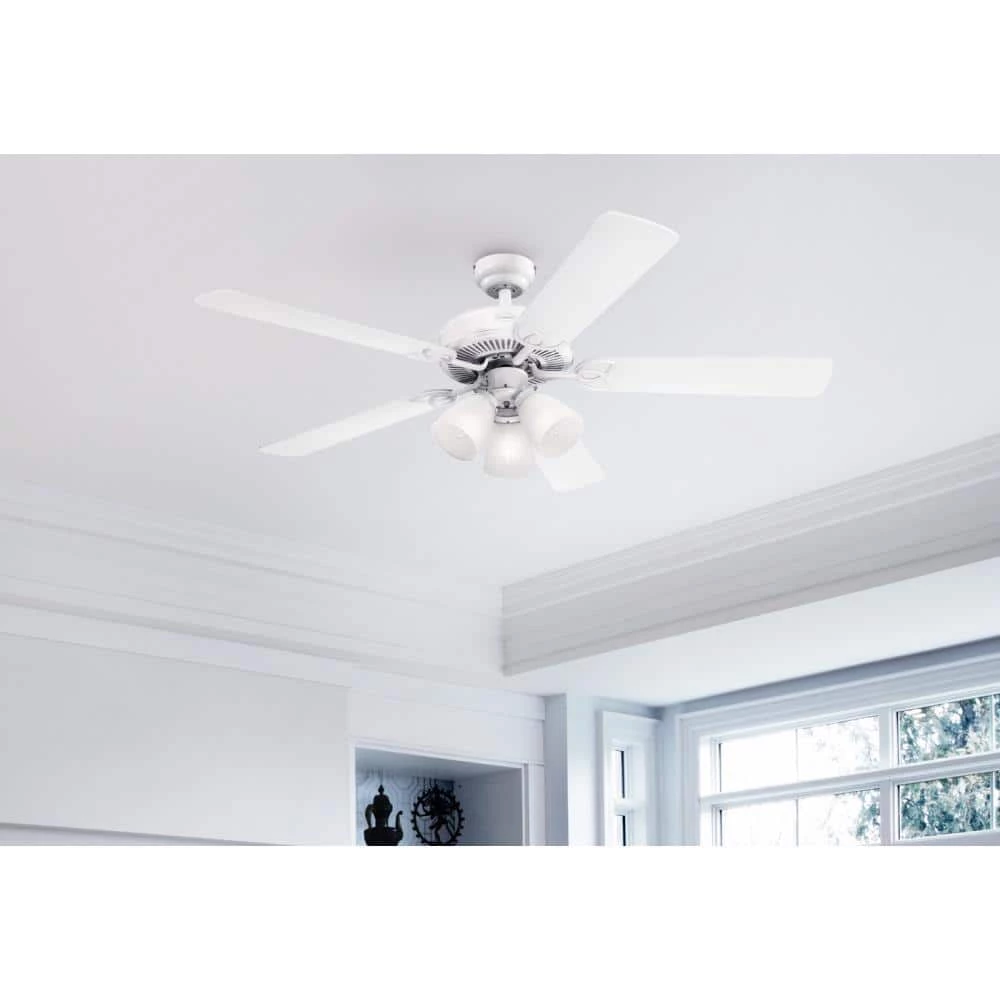 Vintage 52 in. LED White Ceiling Fan with Light Kit by Westinghouse 2 Vintage 52 in. LED White Ceiling Fan with Light Kit by Westinghouse - Image 2