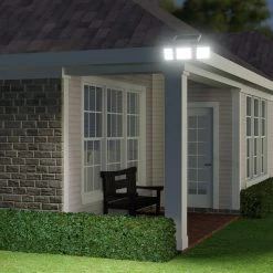 3000 Lumen White Motion Activated Integrated LED Triple Head Security Light by Westinghouse -Westinghouse Shop white westinghouse flood lights q01fm0503 06 31 1000