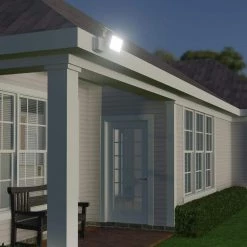 1000 Lumens White Motion Activated Integrated LED Single Head Security Light by Westinghouse 13 1000 Lumens White Motion Activated Integrated LED Single Head Security Light by Westinghouse -Westinghouse Shop white westinghouse flood lights q01fm3101 06 31 1000