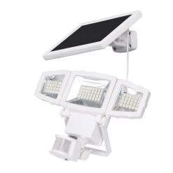 125-Watt 130° White Motion Activated Outdoor Integrated LED Solar Flood Light by Westinghouse -Westinghouse Shop white westinghouse flood lights sr11ac01h 06 1f 1000