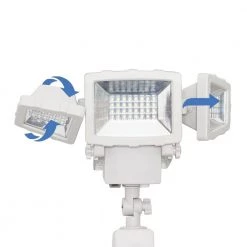 125-Watt 130° White Motion Activated Outdoor Integrated LED Solar Flood Light by Westinghouse -Westinghouse Shop white westinghouse flood lights sr11ac01h 06 4f 1000