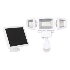 125-Watt 130° White Motion Activated Outdoor Integrated LED Solar Flood Light by Westinghouse
