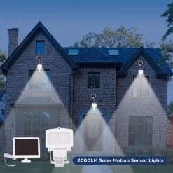 Solar 2000 Lumens White LED Motion Activated Single Head Flood Light (2-Pack) by Westinghouse -Westinghouse Shop white westinghouse flood lights sr33aa01h 06 2 44 1000