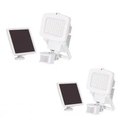 Solar 2000 Lumens White LED Motion Activated Single Head Flood Light (2-Pack) by Westinghouse