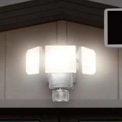 2000 Lumens White Motion Activated Outdoor Integrated LED Solar Triple Head Light (2-Pack) by Westinghouse -Westinghouse Shop white westinghouse flood lights sr62aa21h 06 2 31 1000