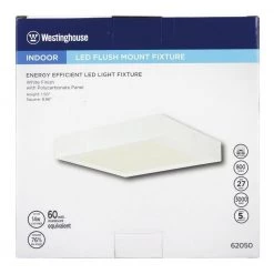 60-Watt White Integrated LED Flush Mount by Westinghouse -Westinghouse Shop white westinghouse flush mount lights 6205000 c3 1000
