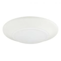 12-Watt White Indoor/Outdoor Integrated LED Flush Mount by Westinghouse -Westinghouse Shop white westinghouse flush mount lights 6322500 c3 1000