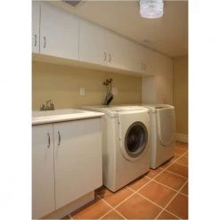 2-Light Ceiling Fixture White Interior Flush-Mount with Pull Chain and White and Clear Glass by Westinghouse -Westinghouse Shop white westinghouse flush mount lights 6734500 31 1000