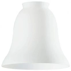 4-3/4 in. Handblown White Opal Bell with 2-1/4 in. Fitter and 5-1/8 in. Width by Westinghouse