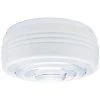 4-1/4 in. White and Clear Drum Shade with 10 in. Fitter and 11 in. Width by Westinghouse
