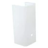 3-3/4 in. White Channel Glass with 3 in. Depth and 7-1/2 in. Width by Westinghouse
