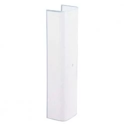 3-3/4 in. White Channel Glass with 3 in. Depth and 12 in. Width by Westinghouse