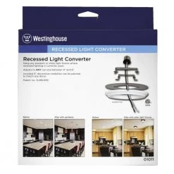 Recessed Light Converter for Pendant or Light Fixtures by Westinghouse -Westinghouse Shop white westinghouse recessed lighting parts and accessories 0101100 c3 1000